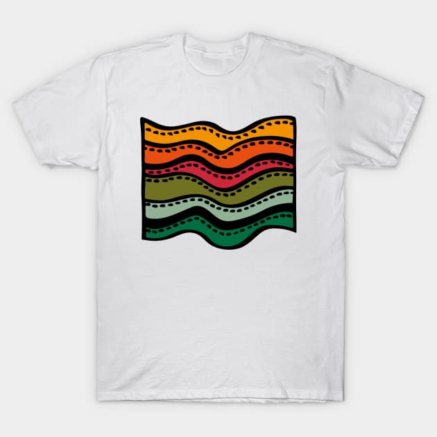 Color Waves T-Shirt by majoihart